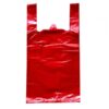 Пакет-майка, красный ПНД 24х44 см. 7 мкм. (100 шт/упак)