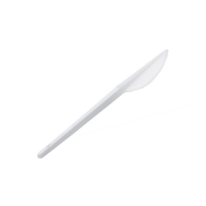 Нож пластиковый, белый 16,5 см