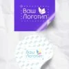 наклейка (стикер) с вашим логотипом