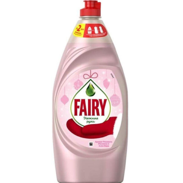 Моющее средство для посуды Fairy Розовый Жасмин и Алоэ Вера 900 мл