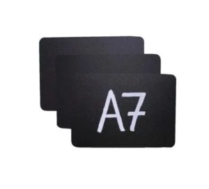 Табличка для надписей меловым маркером А7, черная