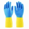 Перчатки латексные Bicolor синие/желтые (размер 8, М)