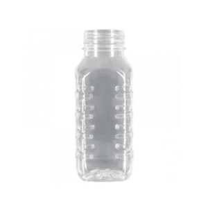 Бутылка ПЭТ 0,25л квадратная с широким горлом (180шт/уп)