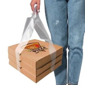 Пакет-переноска для пиццы типа "майка" 20х55см